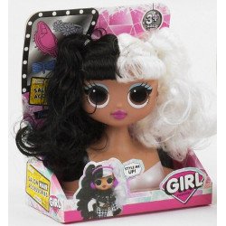 Лялька для зачісок «Defa Lucy» (голова ляльки), косметика, аксесуари 23 см (8415)