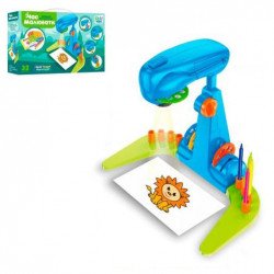 Проектор дитячий для малювання синій Limo Toy,  слайди, блокнот, фломастери 39х24х9 см (AK-0002-AB)