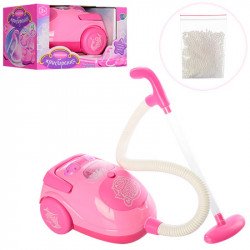 Пилосос іграшковий «Генеральне прибирання» Limo Toy рожевий кульки світло звук 19*11*14 см (1538)