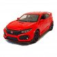 Игрушечная машинка металлическая Honda Civic «АвтоЕксперт» Хонда Сивик красный звук свет 17*4*7 см (LF-85358)