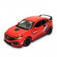 Игрушечная машинка металлическая Honda Civic Tupe R «АвтоЕксперт» Хонда Сивик красный звук свет 16*5*6 см (33617)