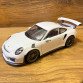 Игрушечная машинка металлическая Porsche 911 GT3 RS Welly NEX, белая, инерция, открываются двери, капот, 19*7*6см, 24080W