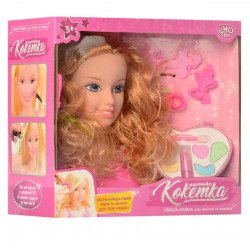 Лялька-модель для зачісок і макіяжу «Limo Toy» (голова ляльки), косметика, аксесуари 23 см (198)