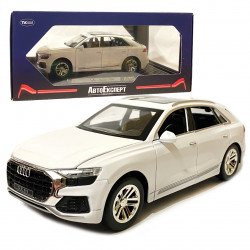 Игрушечная машинка металлическая Audi Q8 «AutoExpert» Ауди Ку-8 джип белый свет звук 20*7*8 см (GT-5250)