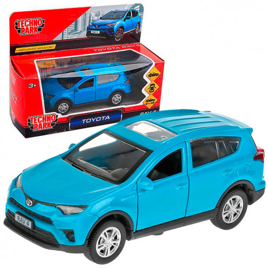 Машинка игровая TOYOTA RAV4 синий, тойота, металл, 11см.TechnoPark  RAV4-BU