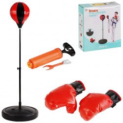 Детский набор для бокса (напольная груша на стойке 103см + боксерские перчатки). Альтернатива подвесному мешку (865)
