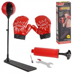 Детский набор для бокса (напольная груша на стойке 104см + боксерские перчатки). Альтернатива подвесному мешку (320-31)
