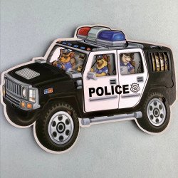 Пазл сортер Полиция, развивающая игра, Ань-янь, 25 дет., 27 х 32 см. (ПСФ111)