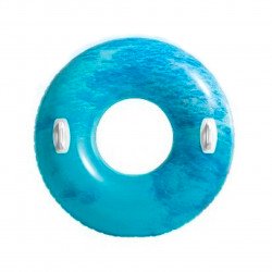 Круг надувний Intex Інтекс, коло, синій, 114 см, до 100 кг., с ручками (56267 NP)