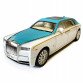 Машинка металлическая детская Rolls-Royce Ролс Ройс, белый, Автоэксперт, 1:24, свет, инерция, открываются двери, багажник, капот, 21*5*7см (GT - 09396)