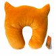 Мягкая игрушка подушка-подголовник Кот путешественник, оранжевый, Копица, 32*36*8 см, (00295-990)