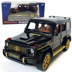 Машинка дитяча металева Mercedes–AMG G 63, мерседес, чорний, Автоексперт, 1:32, звук, світло, інерція, відкриваються двері багажник капот, 16,5*7*6см. (GT-05879)