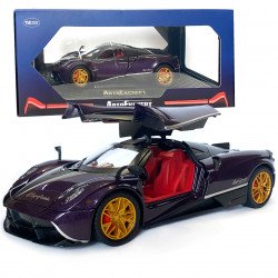 Машинка металева іграшкова Pagani huayra Roadster, Авто Експерт, 1:24, фіолетова, світло, звук, інерція, відкр. двері, 21*5,5*9см. (GT-01557)