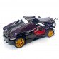 Машинка металлическая игрушечная Pagani huayra Roadster, Авто Эксперт, 1:24, фиолетовая, свет, звук, инерция, откр. двери, 21*5,5*9см. (GT-01557)