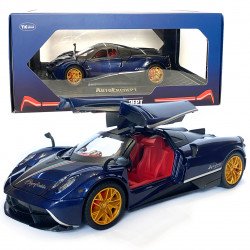 Машинка металева іграшкова Pagani huayra Roadster, Авто Експерт, 1:24, синя, світло, звук, інерція, відкр. двері, 21*5,5*9см. (GT-01557)