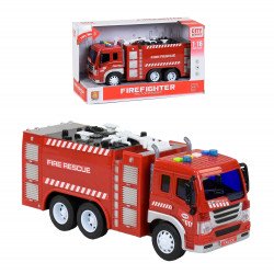 Инерционная машина «Пожарная машина» со звуковыми и световыми эффектами (WY350A)