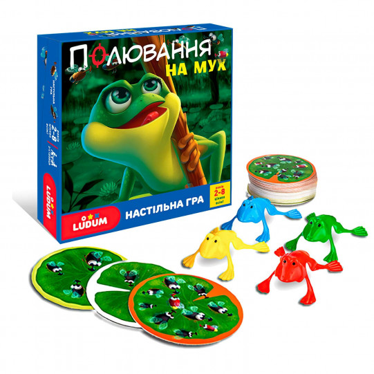 Настольная игра "Полювання на мух" Ludum, в кор. 20,5*4*20,5см (LD1049-52)