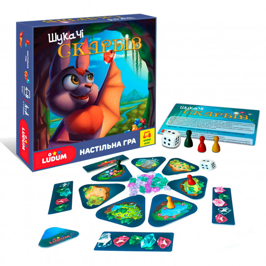 Настольная игра "Шукачі скарбів" Ludum, в кор. 20,5*4*20,5см (LD1049-55)