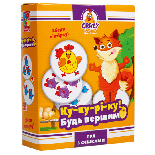 Настольная развлекательная игра "Vladi Toys" Ку-ку-рі-ку Crazy Koko (VT8025-08)