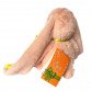 М`яка іграшка  патріотична Заєць, зайчик, кролик рожевий 30см (00043-400) Копиця