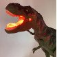 Іграшковий динозавр зелений, пластик, звук, підсвічування, рухливі кінцівки, 13*36*14см (NY080-A)