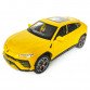 Машинка металева Lamborghini Urus, Ламборгіні Урус, Автоексперт, жовта, 1:24,метал, звук,світло,інерція,рухомі елементи, 21*6*8см (GT-06441)