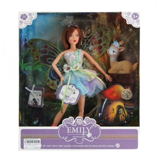 Кукла Emily 30 см принцесса с питомцем (QJ093A)