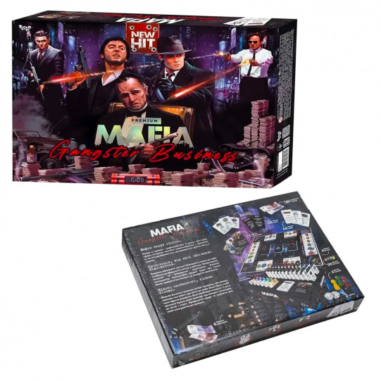 Настольная развлекательная игра Мафия "MAFIA. Гангстерский бизнес. Premium" Danko Toys, 40*30*5см (MAF-03-01U)