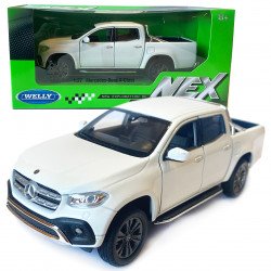 Игрушечная машинка металлическая WELLY 1:27 MERCEDES-BENZ X-CLASS, белый, откр.двери, 19*6.5*6.5 см (24100W)