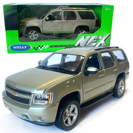 Игрушечная машинка металлическая WELLY 1:24 CHEVROLET TAHOE, бронза, 19*7, 5*7, 5 см (22509W)