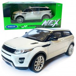 Іграшкова машинка металева WELLY 1:24 RANGE ROVER EVOQUE, рендж ровер, відкр.двері, капот,білий, 17.5*7.5*6.5 см, (24021W)