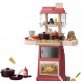 Игровой детский набор Кухня "Home kitchen", 44 эл., автоматическая подача воды, подсветка, звуковые эффекты,  приборы, продукты (889-306)
