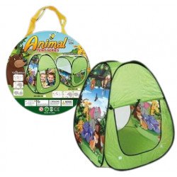 Детская игровая палатка домик «Животные» 70 х 70 х 85 см, в сумке (668-45)