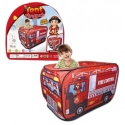 Дитячий ігровий намет будиночок «Пожежний автобус» 102 х 65 х 65 см, в сумці (668-62)