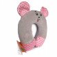 Мягкая игрушка подушка-подголовник детская Сонька, серая, Копиця, 33см, (00295-96)