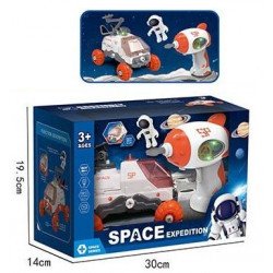 Игровой набор космическая станция, электрический шуруповерт, марсоход, подсветка, игровая фигурка (551-11)