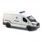 Игрушечная машинка металлическая Ford Transit Van Полиция, белая, откр двери, инерция, 1:32, 5*14*6см (250343U)