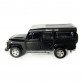 Игрушечная машинка металлическая Land Rover Defender 110, ленд ровер, черный, откр двери, инерция, 5*13*5см (250341U)