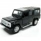 Игрушечная машинка металлическая Land Rover Defender 110, ленд ровер, черный, откр двери, инерция, 5*13*5см (250341U)