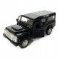 Игрушечная машинка металлическая Land Rover Defender 110, ленд ровер, черный, откр двери, инерция, 5*13*5см (250341U)