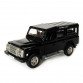 Игрушечная машинка металлическая Land Rover Defender 110, ленд ровер, черный, откр двери, инерция, 5*13*5см (250341U)