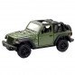Іграшкова машинка металева Jeep Wrangler Rubicon 2021, зелений джив, відкр двері, інерція, 5*12*5см (250339U)
