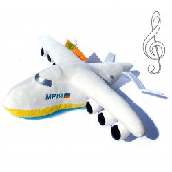 Мягкая музыкальная игрушка самолет Мрія 01 (Мрия) 36*41*11 см (00970-510)