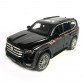 Игрушечная машинка металлическая Toyota Land Cruiser 300, тойота ленд крузер, черный, звук, свет, инерция, откр двери, багажник, капот, 1:32, 15*7*6см (ТК-18010/21497)