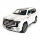 Игрушечная машинка металлическая Toyota Land Cruiser 300, тойота ленд крузер, белый, звук, свет, инерция, откр двери, багажник, капот, 1:32, 15*7*6см (ТК-18010)