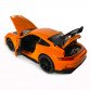 Игрушечная машинка металлическая Porsche 911 GT3, порше, оранжевый, звук, свет, инерция, откр двери, капот, Автоэксперт, 1:32,15*7*4,5см (ТК-17610)