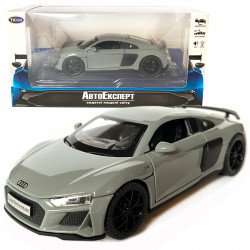 Іграшкова машинка металева Audi R8 V10 performance, Ауді, сіра, звук, світло, інерція, відкр двері, багажник, капот, Автоексперт, 1:32,14*7*4,5см (ТК-16650) 