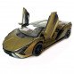 Игрушечная машинка металлическая Lamborghini Sian, Ламборгини сиан, зеленый, звук, свет, инерция, откр двери, багажник, капот, Автоэксперт, 1:32,15,5*7*5см (ТК-10517)