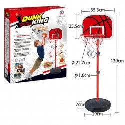 Баскетбол детский на стойке с кольцом, мяч, насос, металлическая стойка, 35,3*139см (XJ-E 00904)
