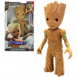 Іграшкова фігурка герой Groot Marvel Avengers Грут, пластик, іграшка звуки світло, 4+, 10*5*27 см (D 559-6)